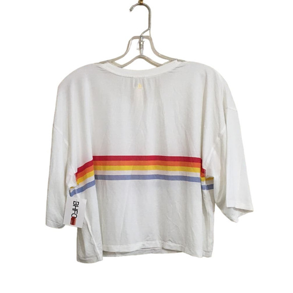 NWT Spiritual Gangster Retro Active Sessions Striped Cropped Tee Size Medium - Picture 3 of 7